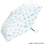 日傘 折りたたみ傘 晴雨兼用 遮光 ねむい(ちいかわ) 50cm 手開き式 遮光率100% UVカット率100% 完全遮光 801-CK02-102