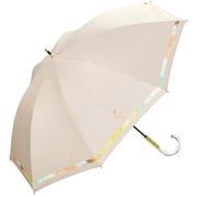 日傘 晴雨兼用 遮光 ニュアンスライン 50cm 手開き式 遮光率100% UVカット率100% 完全遮光ベージュ 81-13854-101BE