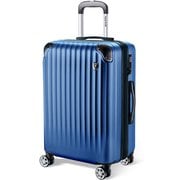 スーツケース 拡張機能付 ファスナータイプ TSAロック搭載 Sサイズ 旅行日数目安:1~3泊 40L/拡張時49L ブルー NT-L0201