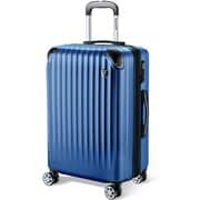 スーツケース 拡張機能付 ファスナータイプ TSAロック搭載 Lサイズ 旅行日数目安:1週間以上 95L/拡張時104L ブルー NT-L0201
