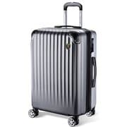 スーツケース 拡張機能付 ファスナータイプ TSAロック搭載 Sサイズ 旅行日数目安:1~3泊 40L/拡張時49L シルバーグレー NT-L0201