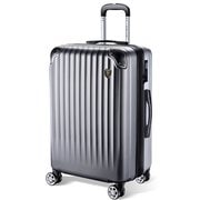 スーツケース 拡張機能付 ファスナータイプ TSAロック搭載 Lサイズ 旅行日数目安:1週間以上 95L/拡張時104L シルバーグレー NT-L0201