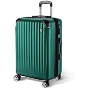 スーツケース 拡張機能付 ファスナータイプ TSAロック搭載 Mサイズ 旅行日数目安：4～7泊 60L/拡張時74L グリーン NT-L0201