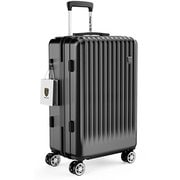 スーツケース ストッパー付き ファスナータイプ 物掛けフック TSAロック搭載 Lサイズ 旅行日数目安:1週間以上 95L ブラック NT-GB0701 Plus