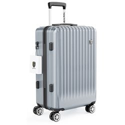 スーツケース ストッパー付き ファスナータイプ 物掛けフック TSAロック搭載 Lサイズ 旅行日数目安：1週間以上 95L グレー NT-GB0701 Plus
