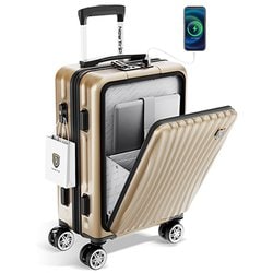 New Trip スーツケースMゴールド新品 Amazon | [New Trip] スーツケース 機内持ち込み フロント