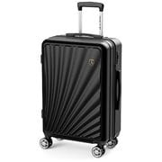 スーツケース ストッパー付き USBポート付き TSAロック搭載 Mサイズ 旅行日数目安:4~7泊 ブラック NT-GS0301