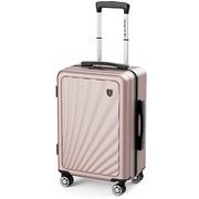 スーツケース 機内持ち込み ストッパー付き USBポート付き TSAロック搭載 Sサイズ 旅行日数目安:1~3泊 40L ローズゴールド NT-GS0301