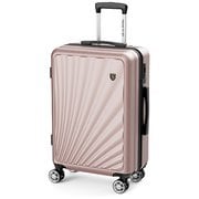 スーツケース ストッパー付き USBポート付き TSAロック搭載 Lサイズ 旅行日数目安:1週間以上 ローズゴールド NT-GS0301