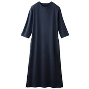 着心地らくちんリラックスワンピ ネイビー LL-3L