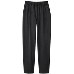 すらっと楽らくテーパードパンツ チャコールグレー M