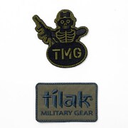TMG & Snowman Wappen/2ピースワンセット 88524 Khaki [アウトドア ワッペン]
