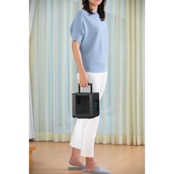 ここひえR6 ブラック　卓上扇風機 パーソナルクーラー 冷風扇 冷風機 クーラー Amazon.co.jp : 【公式】【2024年版】ここひえR6［ブラック