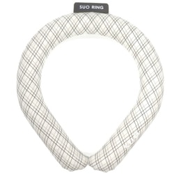 クールリング SUO RING 28°ICE グラデチェック LLサイズ（内周43cm） グレー