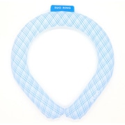 SUO RING 28°ICE グラデチェック Lサイズ（内周39cm） ブルー [クールリング]