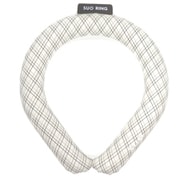 SUO RING 28°ICE グラデチェック Lサイズ（内周39cm） グレー [クールリング]