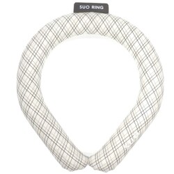 クールリング SUO RING 28°ICE グラデチェック Mサイズ（内周32cm） グレー