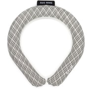 SUO RING 28°ICE グラデチェック Mサイズ（内周32cm） ブラック [クールリング]