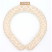 SUO RING 28°ICE グラデチェック Sサイズ（内周29cm） ベージュ [クールリング]