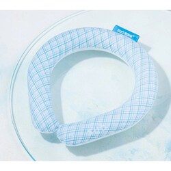 クールリング SUO RING Plus 28°ICE グラデチェック Mサイズ（内周34cm） ブルー