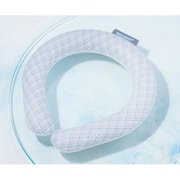 SUO RING Plus 28°ICE グラデチェック Mサイズ（内周34cm） グレー [クールリング]