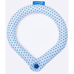 クールリング SUO RING 28°ICE ボタン付 Lサイズ（内周41cm） ブルー