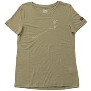 W BERGGLUCK Tシャツ SNWP03071 14A アロエ Mサイズ [フィットネス ヨガ シャツ レディース]