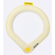 SUO RING 28°ICE ボタン付 Mサイズ（内周34cm） イエロー [クールリング]
