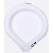 SUO RING 28°ICE ボタン付 Mサイズ（内周34cm） ホワイト [クールリング]