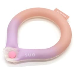 クールリング SUO RING 28°ICE gradation ボタン付 Lサイズ（内周41cm） スウィートピンク