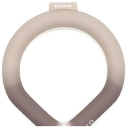クールリング SUO RING 28°ICE gradation ボタン付 Mサイズ（内周34cm） トープグレー