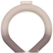 SUO RING 28°ICE gradation ボタン付 Mサイズ（内周34cm） トープグレー [クールリング]