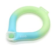 SUO RING 28°ICE gradation ボタン付 Sサイズ（内周28cm） ピスタチオグリーン [クールリング]
