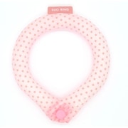 SUO RING 28°ICE ボタン付 Mサイズ（内周34cm） チェリーピンク [クールリング]