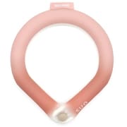SUO RING 18°ICE gradation ボタン付 Mサイズ（内周34cm） シェルピンク [クールリング]