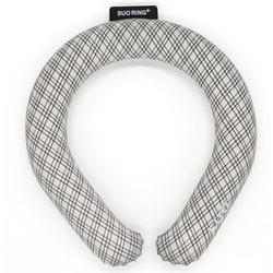 クールリング SUO RING Plus 18°ICE グラデチェック Lサイズ（内周39cm） ブラック