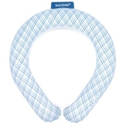 SUO RING Plus 18°ICE グラデチェック Mサイズ（内周34cm） ブルー [クールリング]