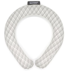 クールリング SUO RING Plus 18°ICE グラデチェック Mサイズ（内周34cm） グレー