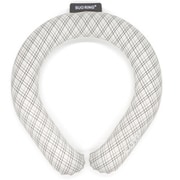 SUO RING Plus 18°ICE グラデチェック Mサイズ（内周34cm） グレー [クールリング]