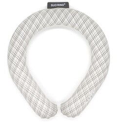 クールリング SUO RING Plus 18°ICE グラデチェック Sサイズ（内周29cm） グレー