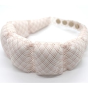 SUO 18°ICE SUO WBAND グラデチェック Sサイズ（内周23～29cm） ピンクベージュ [クールリング]