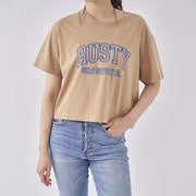 クロップドカレッジロゴTシャツ 922533 BEG Lサイズ [アウトドア カットソー レディース]