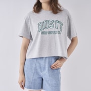 クロップドカレッジロゴTシャツ 922533 GRH Lサイズ [アウトドア カットソー レディース]
