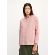 吸水速乾 フーデッドシャツジャケット ZCFBC67 レッドウッド ストライプ(003) S(36)サイズ [アウトドア シャツ レディース]