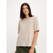 吸水速乾 ロゴプリントTシャツ ZTFAT50 セーブル 006 Sサイズ [アウトドア カットソー レディース]