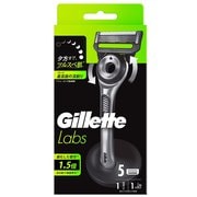 Gillette Labs 角質除去バー搭載 髭剃り カミソリ 男性 本体+替刃5個+カミソリスタンド付