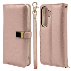 Galaxy S24用 手帳型 viviana ミラー付き レディース ハンドストラップ付き マグネット式 ピンク 7830GS24BVILPK