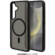 Galaxy S24用 ハイブリッド ワイヤレス充電 耐衝撃吸収 マット加工 指紋防止 TPUバンパーケース 7835GS24HPMBK
