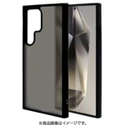 Galaxy S24 Ultra用 ハイブリッド 耐衝撃吸収 マット加工 指紋防止 TPUバンパーケース 7855GS24UHPBK