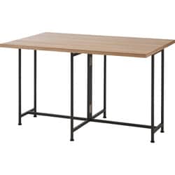 バタフライテーブル 【組み立てあり】 幅1200×奥行360or580or800×高さ705mm ナチュラル MIP-61NA